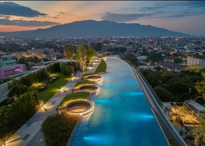 Astra Sky River 2 Bedrooms, 1 Living Room, 1 Bathroom, Infinity Pool, Latex Mattress
