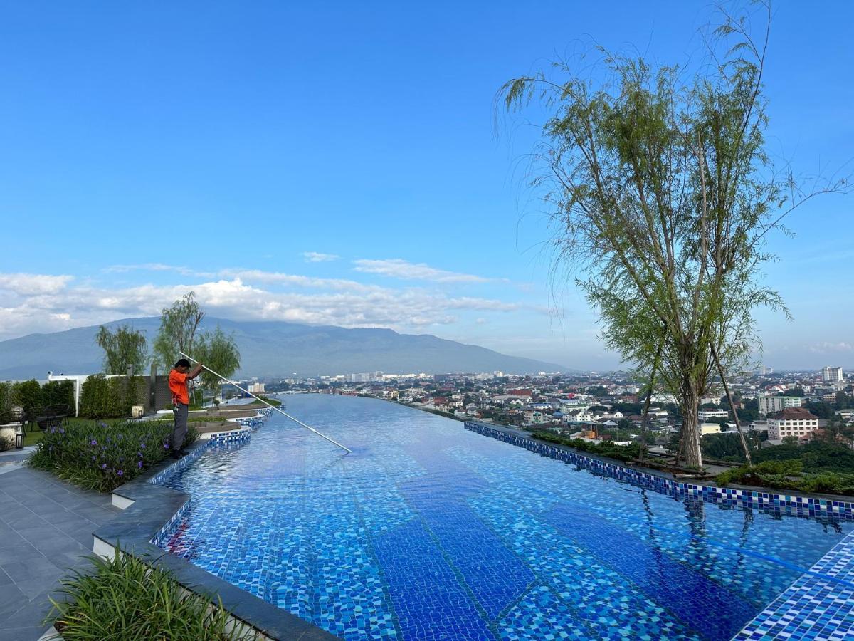 清迈astra Sky River无边泳池宽敞wifi山景大三卧套房-有大电视和ps4pro Chiang Mai