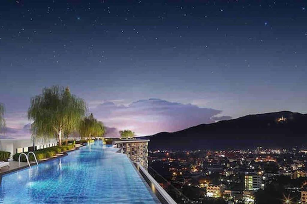 Astra Sky River无边泳池奢华温馨97㎡大三卧山景套房 Chiang Mai