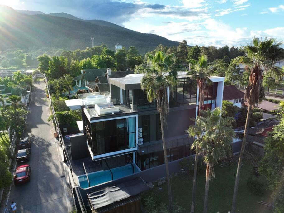 Futuristic Pool With Stunning Mountain View