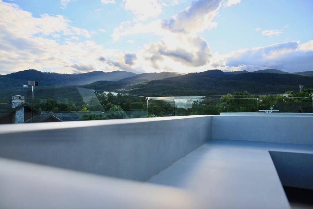 Futuristic Pool With Stunning Mountain View Villa