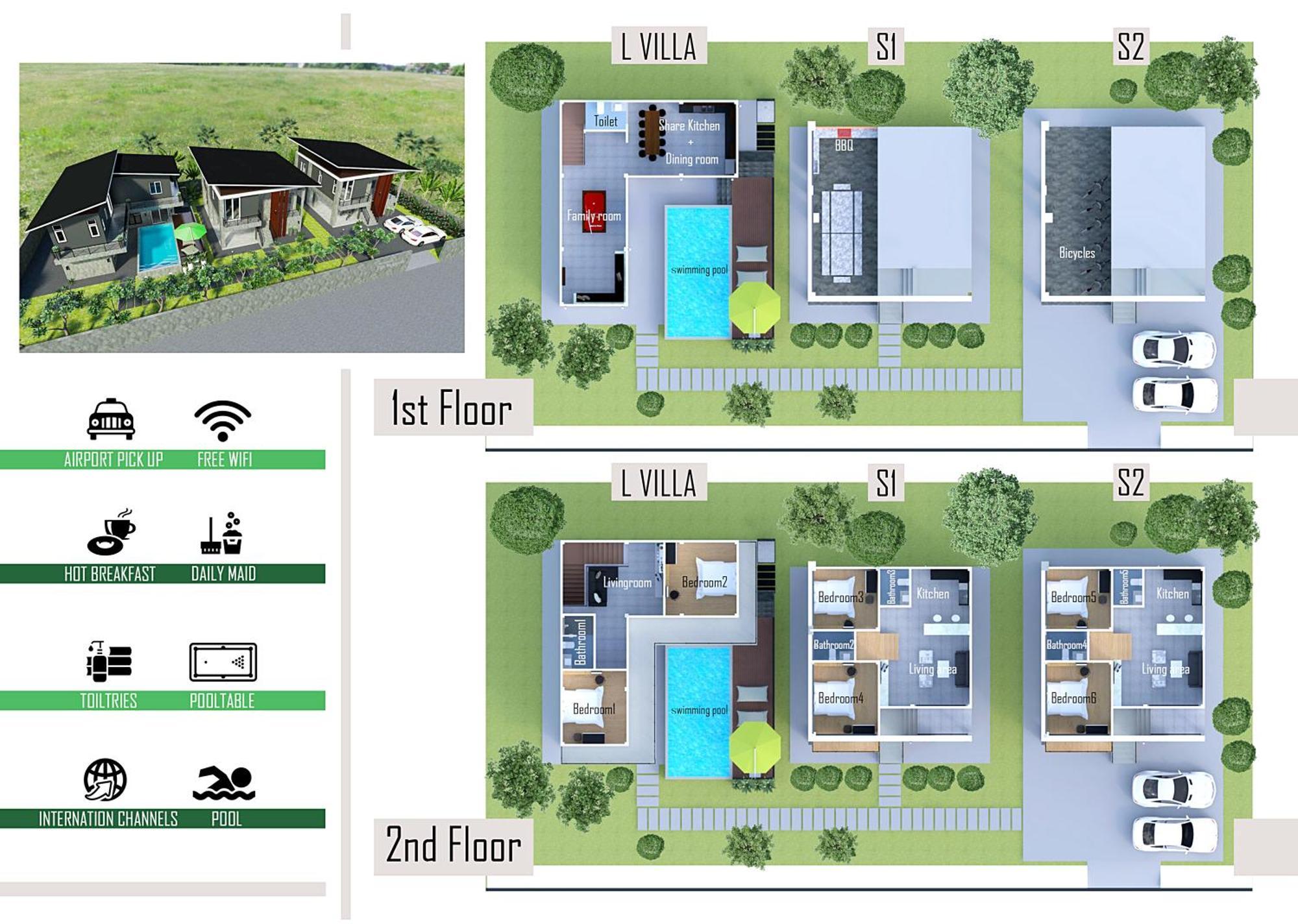 Rajapruek Entire 3 7 Bedrooms Near Airport * Chiang Mai