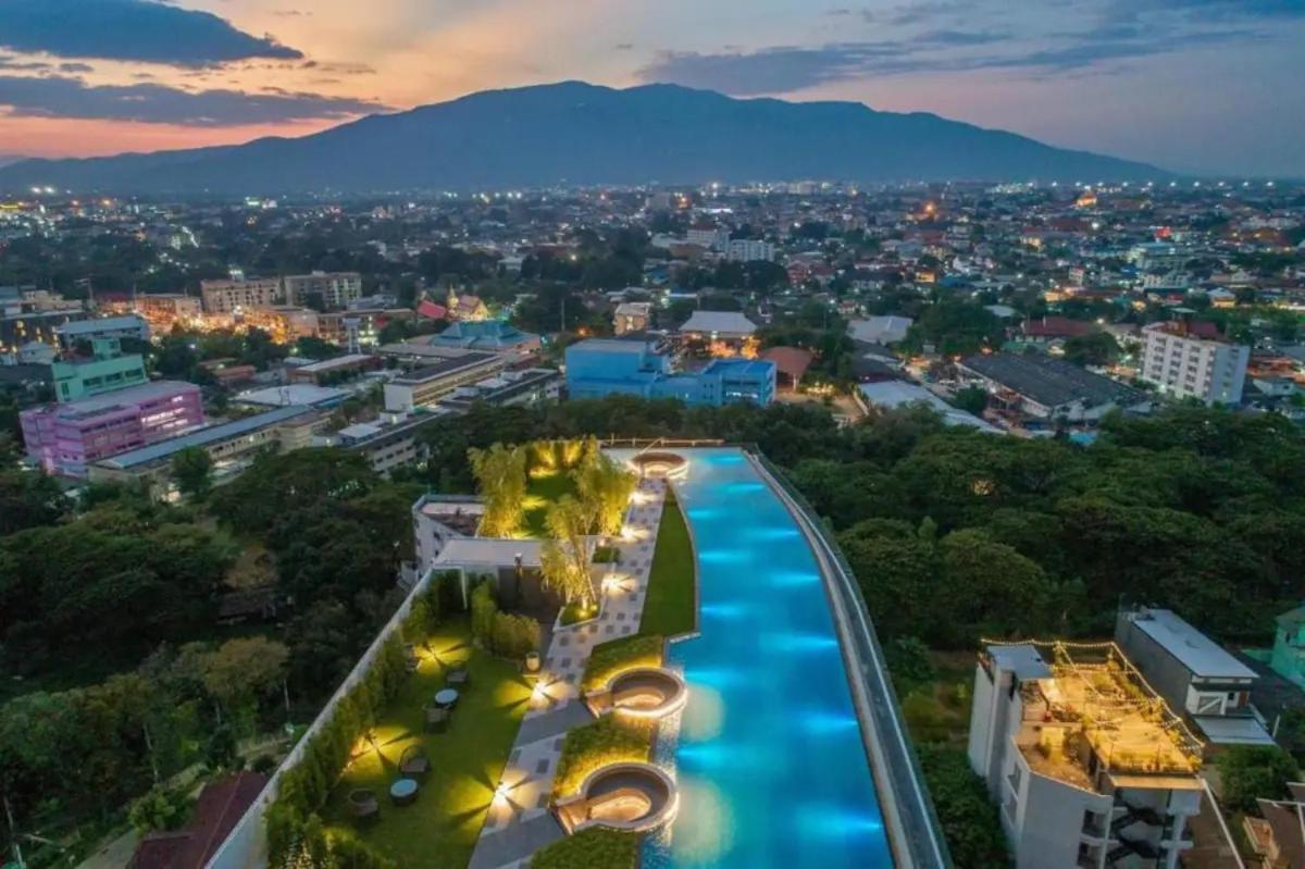Apartment Astra Sky River 2 Bedroom Rooftop Swimming Pool Gym Centre Chiang Mai