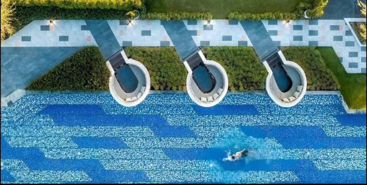 Astra Sky River 2 Bedrooms, 1 Living Room, 1 Bathroom, Infinity Pool, Latex Mattress Apartment