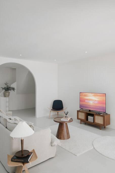 White Wood House In Apartment